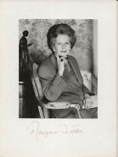 Margaret Thatcher REAL SIGNED White Board PSA/DNA UK Prime Minister w/ Photo picture