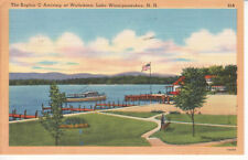 Lake Winnepesaukee NH New Hampshire - Wolfeboro w/ Boat Sophie C - Postcard  picture