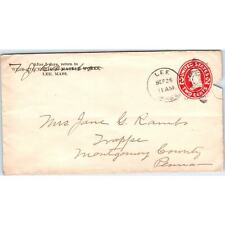 1917 West Stockbridge Marble Works Co Lee MA Postal Cover Envelope TG7-PC2 picture