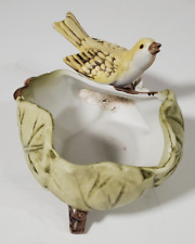 Vintage Norleans Japan Yellow Bird on Branches/Leaves Dish/Planter picture