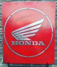Honda Vintage Silver metal Sign picture