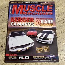 Hemmings Muscle Machines August 2010 - 3 Rare Camaros 69’ Copo, 2000 & 2010 picture