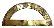 Vintage Brass Drafting Mechanical Protractor Eugene Dietzgen Co. picture
