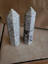  Pair Of Tiffany Stone Polished Towers Crystal Healing  Rare Unique Mineral-Utah picture
