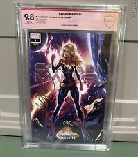 Captain Marvel #1 by J Scott Campbell Signed 9.8 CBCS picture