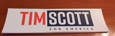 TIM SCOTT FOR AMERICA President Official Campaign Bumper Sticker US SENATOR SC picture