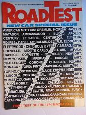 ROAD TEST MAGAZINE Oct 1973 New Car Special Issue picture