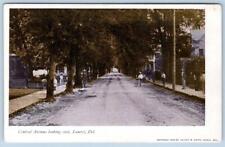 Pre-1907 LAUREL DELAWARE CENTRAL AVE LOOKING EAST BICYCLE LOLETIE SMITH POSTCARD picture