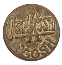 Vintage Osh Kosh B’Gosh Brass Work Clothes Button 13/16” picture