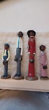 Vintage African American Family Figurines-4 pcs-FREE SHIPPING picture