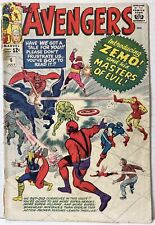 Avengers #6 1964 - First Full Appearance of Baron Zemo Black Knight Low Grade picture