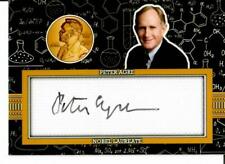 RARE “Nobel Prize Card” Peter Agre Hand Signed Nobel Biography Card picture