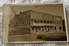1911 Photo Postcard Hotel Central & Opera House in Loyal, Wisconsin picture