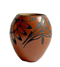 Native American Handmade Jemez Pueblo Pottery by JF Toya  Signed 4.5