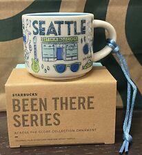 STARBUCKS  BTS “SEATTLE” Mini Coffee Mug 2 oz  ORNAMENT - Brand New in Box picture