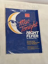 Vintage McDonalds 1988 Mac Tonight Night Flyer Plane Toy By Zoomie Inc. NEW picture