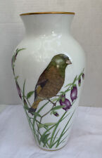 Franklin Porcelain Japan “Wings of Summer” Large 12” Vase Limited Edition Birds  picture