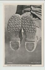 Soldiers boots WWI Fort George G Meade / Camp Meade of MD 1917 era Maryland card picture