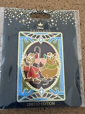 Disney Pink a la Mode Princess Sidekicks Stained Glass LE 300 Pin Gus Jaq picture