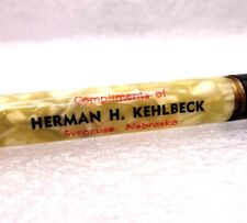 Vintage Mechanical Pencil - Earl Deming - Herman H Kehlbeck - Nebraska....RDS001 picture