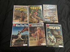 Lot Of 6 Western Comic Books 1949-1960 Gunsmoke, Rocky Lane, Etc… picture