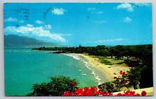 Vintage Postcard HI Maui Kihei Kamaole Beach Park Aerial View Chrome ~7414 picture