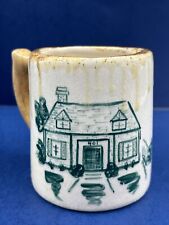 Vintage Custom Handmade Glazed Mug 1954 Home On Seville Avenue Newport Beach CA picture
