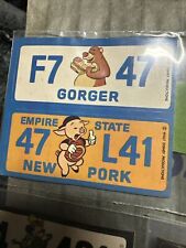 Original-Walt Disney Vintage License Plate Stickers picture