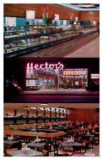 Hectors Self Serve Restaurant New York NY Sign Street View Diner Postcard picture