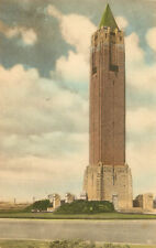 Hand Colored Postcard Jones Beach Waterfront Long Island NY Water Tower picture