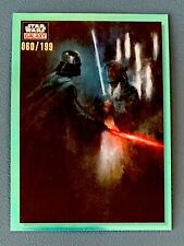 2023 Topps Star Wars Chrome Galaxy Vader Aqua Refractor /199 The Reunion #74 picture