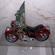 2004 Merck Family’s Old World Christmas Tree Motorcycle Red Bike Ornament picture