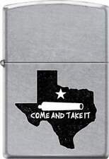 Come & Take It Brushed Chrome Zippo Lighter picture