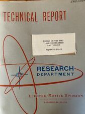 RARE 1957 GM Allison EMD Electro Motive T-45 Stirling Engine Gas Turbine Report picture