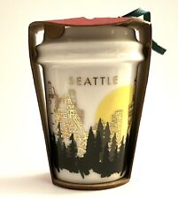 Starbucks Seattle Washington Gas Works Dot Ceramic Ornament Coffee Cup 2015 Rare picture
