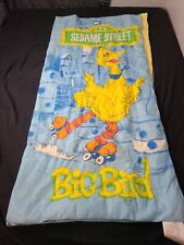 Vintage CTW Sesame Street Big Bird Muppet Double Sided Sleeping Bag 65