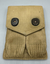 Post WWI US Army Mills 1919 .45 double mag pouch issued in WWII and soldier mark picture