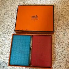 Hermes Playing Cards Puzzle Unused 2 Sets blue red  picture
