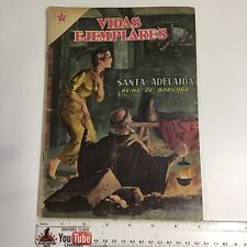 1959 SPANISH COMICS VIDAS EJEMPLARES #59 SANTA ADELAIDA REINA NOVARO MEXICO picture