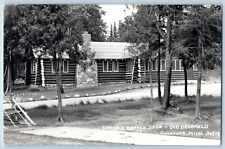 Gulliver Michigan MI Postcard RPPC Photo Lodge & Coffee Shop Old Deerfield 1947 picture