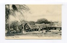 India, Chennai postcard, people outside Traditional Village, housing picture