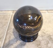 AMAZING 9.5 IN CIRCUMFERNCE TIGER IRON SPHERE FROM AUSTRALIA  1# 14 OZ picture