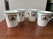 mikasa set of 4 christmas wish santa coffee tea mugs Vintage Mug Cup picture