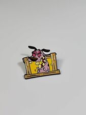 Courage the Cowardly Dog Lapel Pin In a Window Laughing picture