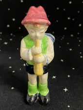 Vintage Occupied Japan Boy Figure Playing A Horn 4.5
