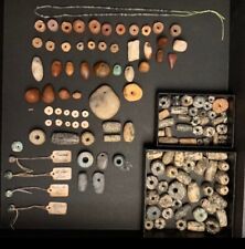 Ancient Artefacts Selection of Coins Arrow Heads Beads Tribal Material Etc picture
