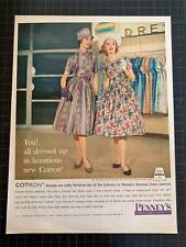 Vintage 1959 JC Penney Cotron Clothing Print Ad picture