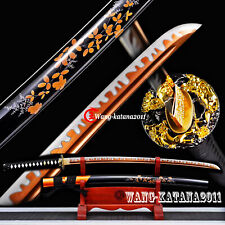 Maple Leaf Katana Sharp 1095 Steel Battle Ready Japanese Samurai Functionl Sword picture