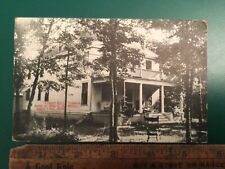 Vintage 1930 RPPC Postcard White Lake MI Forest Hall Mokey Summer Home picture