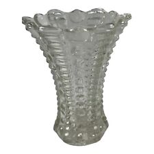 Indiana Glass Vintage Mayflower  Little Dot And Dash Flared Rim Vase picture